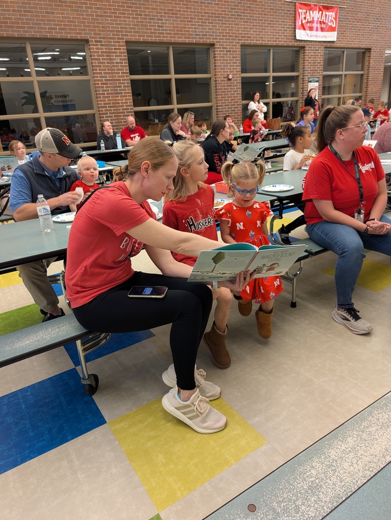 Each family got a book to read together and take home.