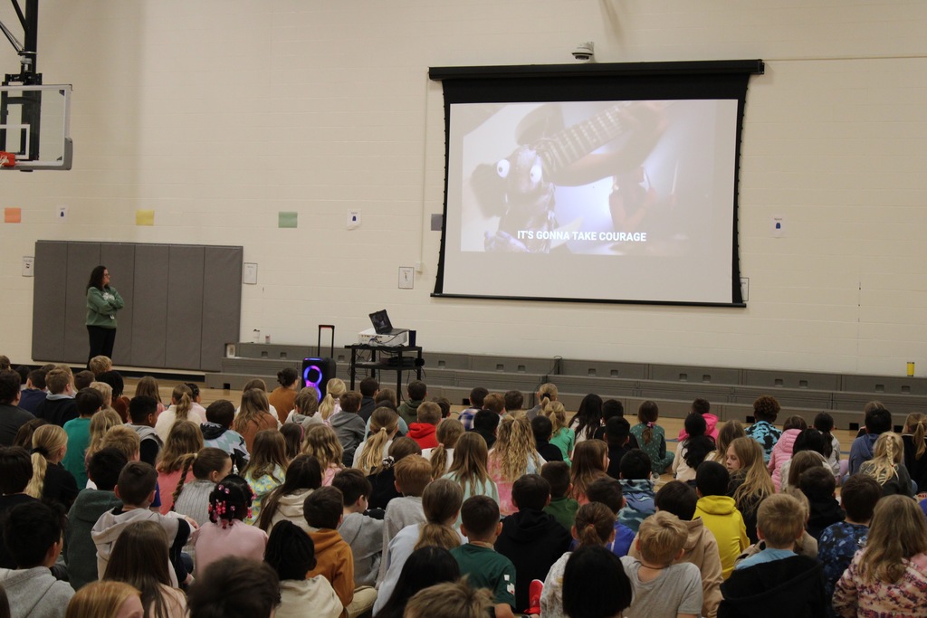 Students had a chance to listen to our Courage song.