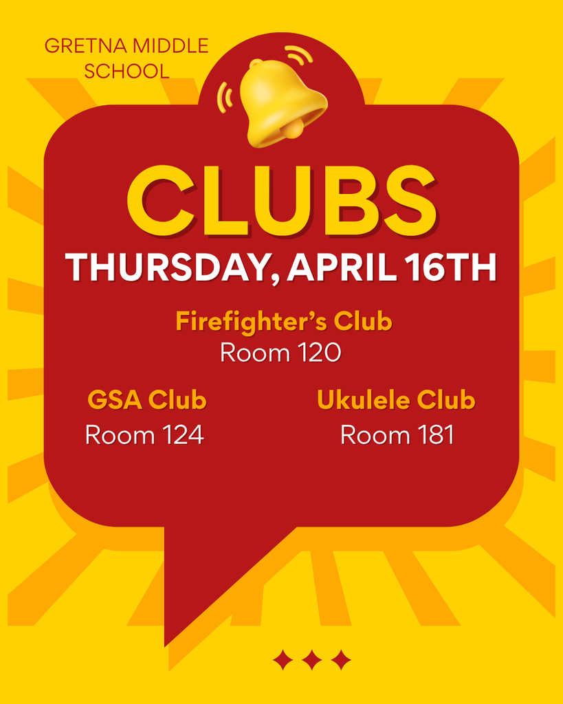 Flyer for Firefighter's Club, GSA Club and Ukulele Club meeting on Thursday, April 16th.