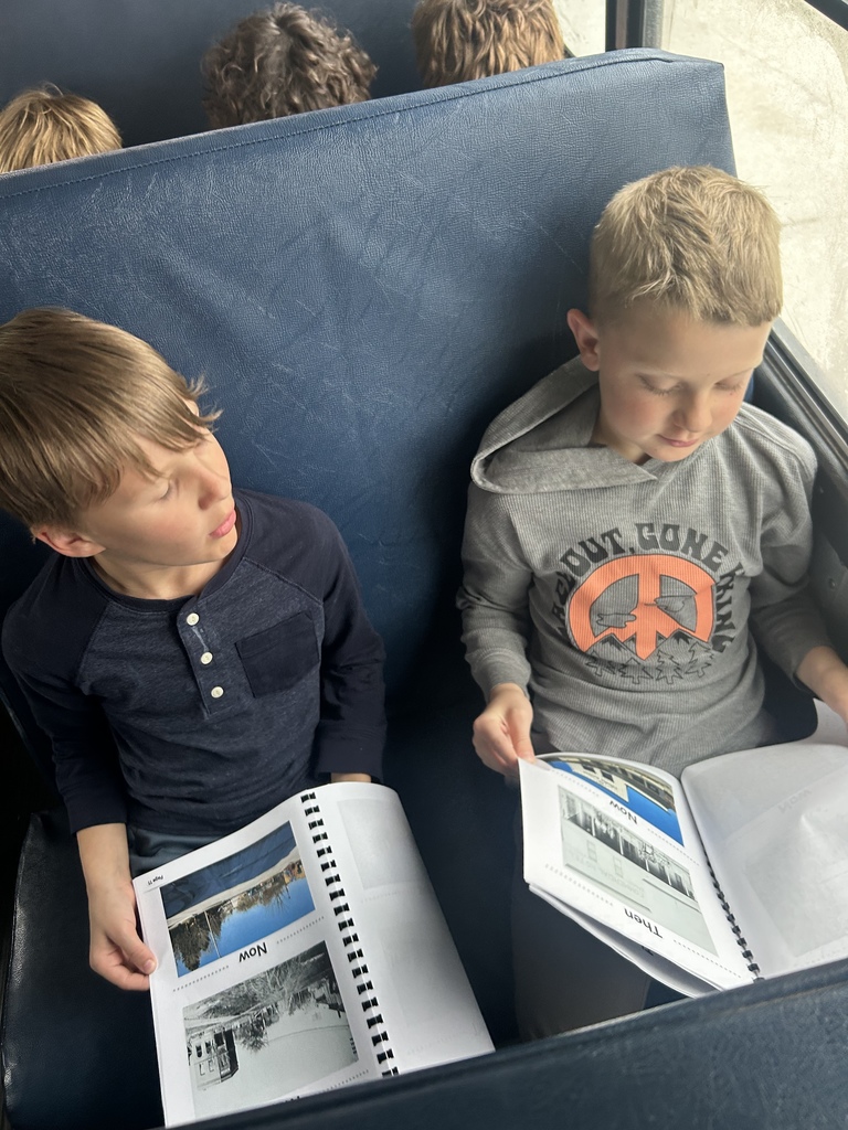 students on a bus tour
