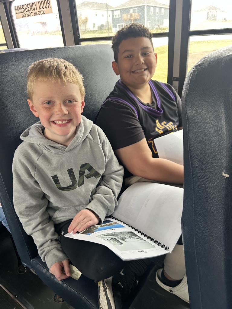 students on a bus tour