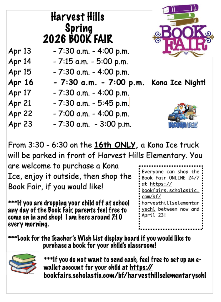 flyer for the book fair