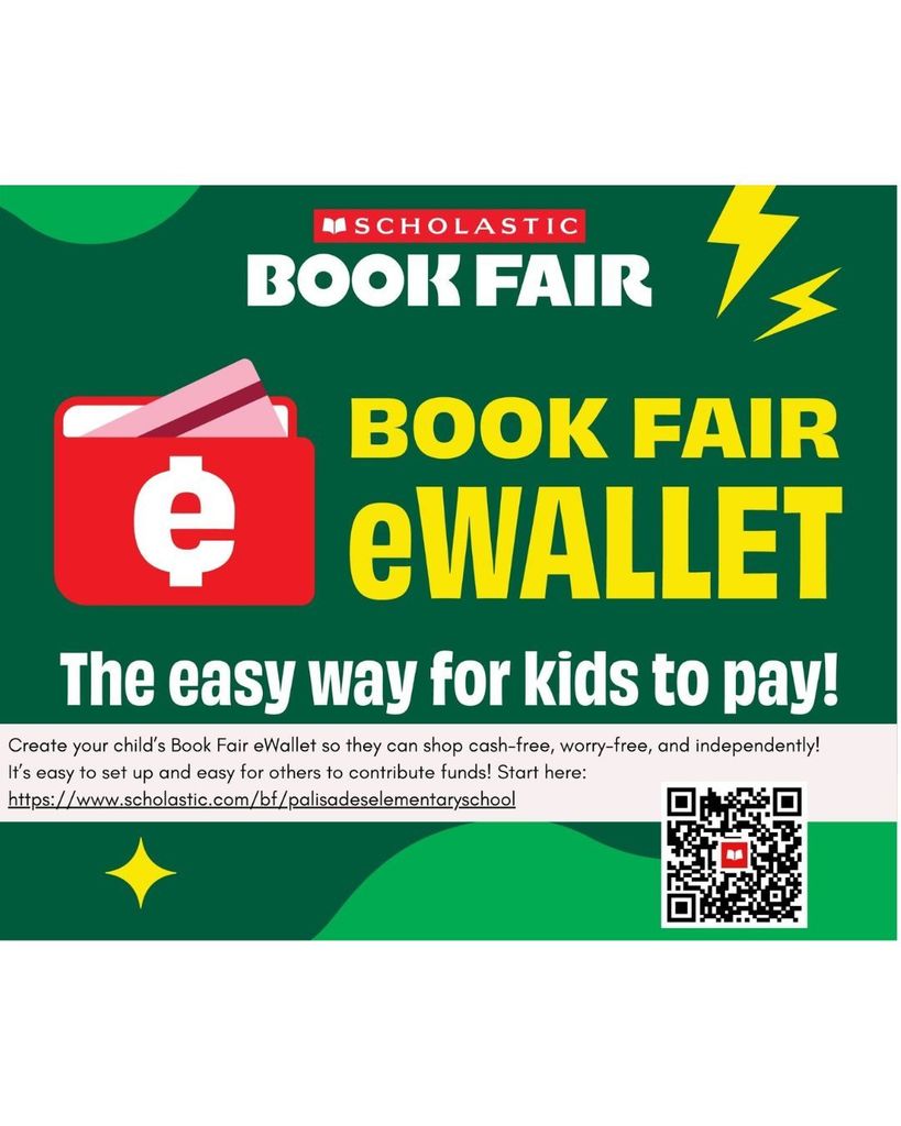 Image with information about setting up a ewallet for students.