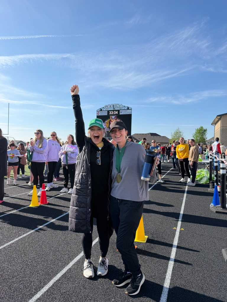 teachers posing at a fun run