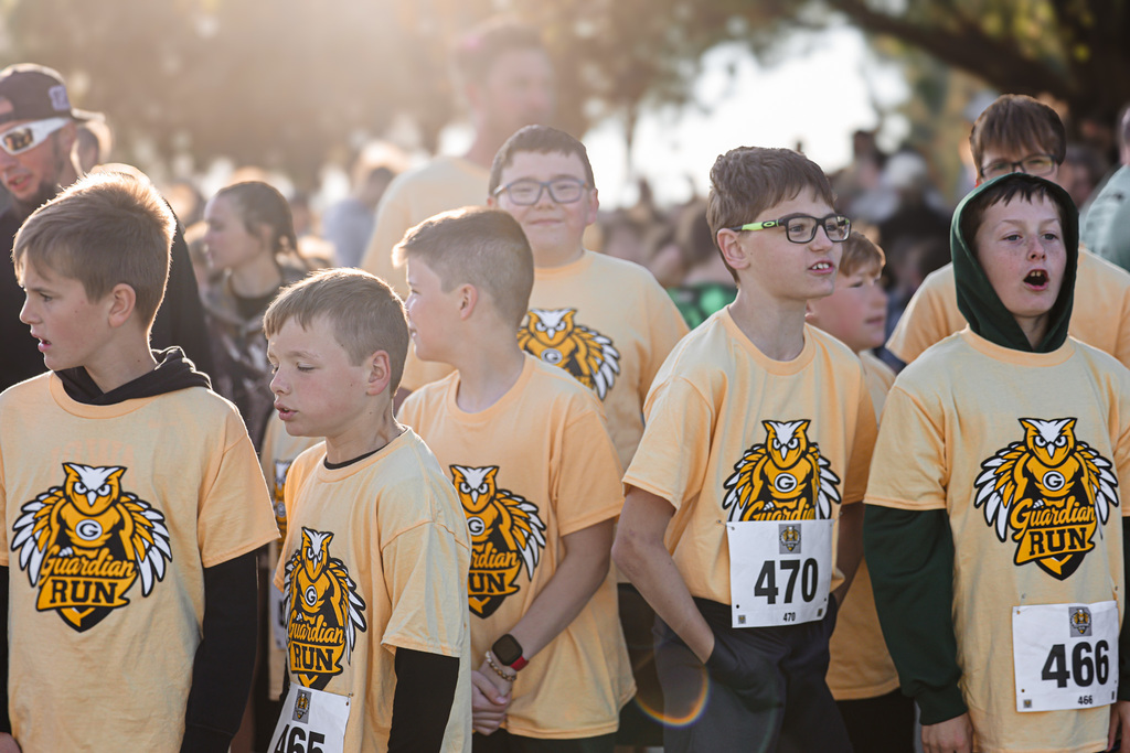 boys getting ready for a run