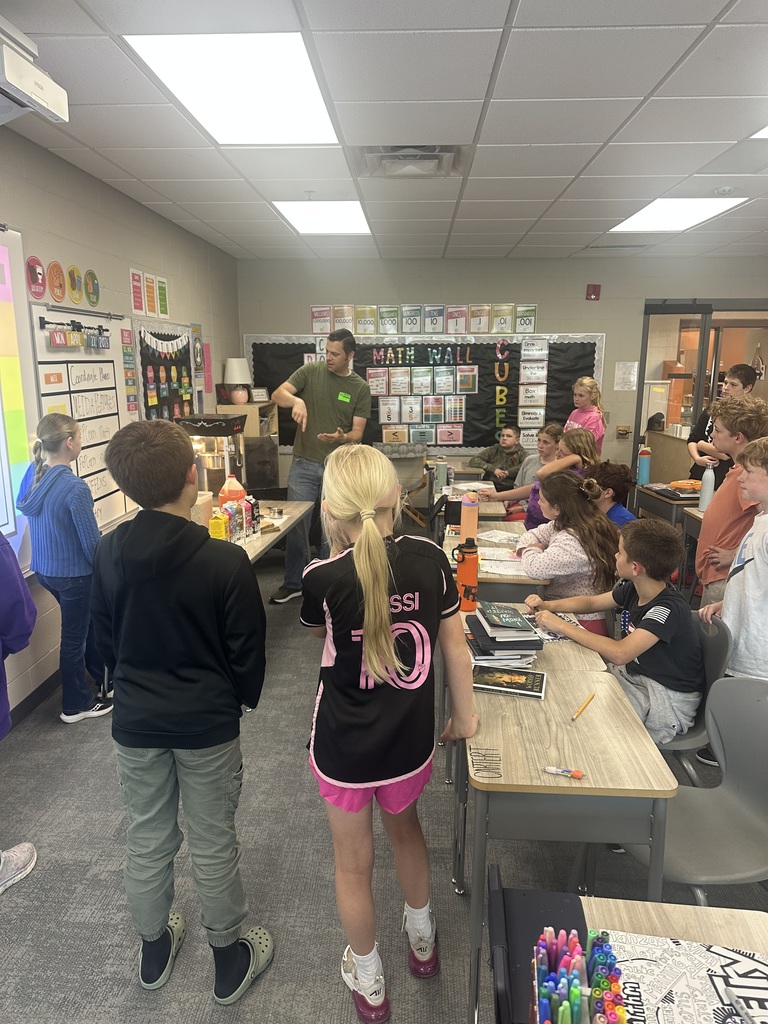 students learning how popcorn is made