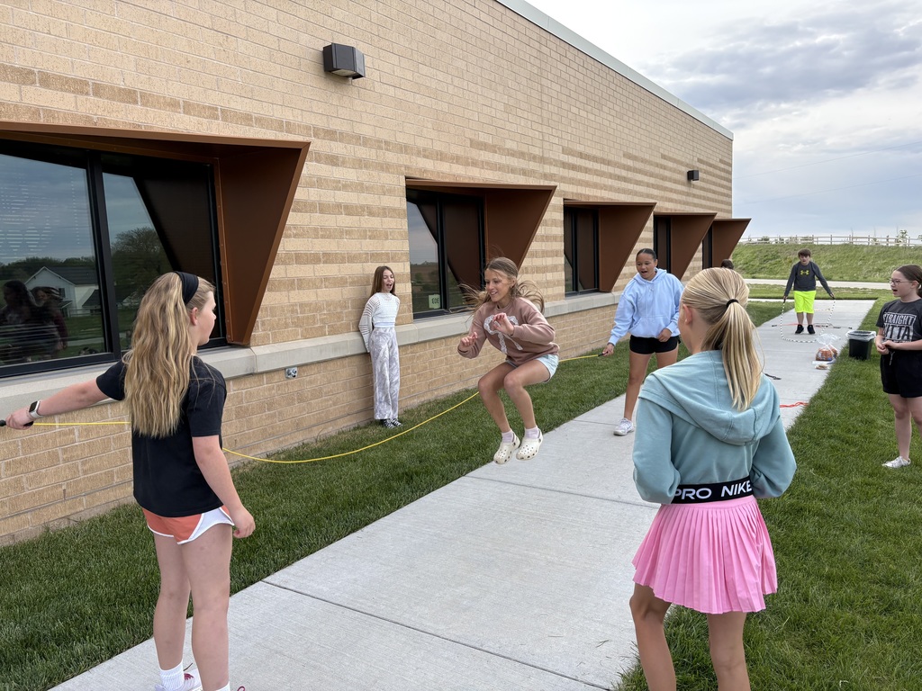students jump roping