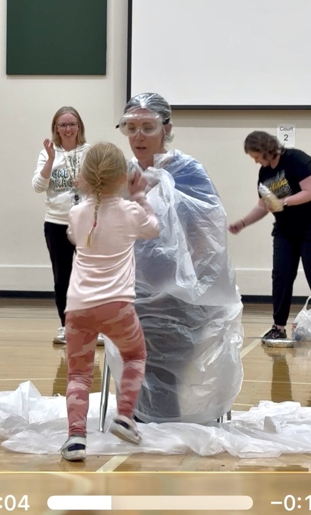 Mrs. Gostanzik getting pied in the face