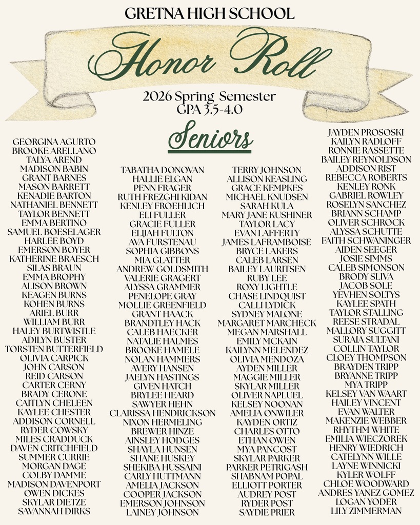 Senior Honor Roll