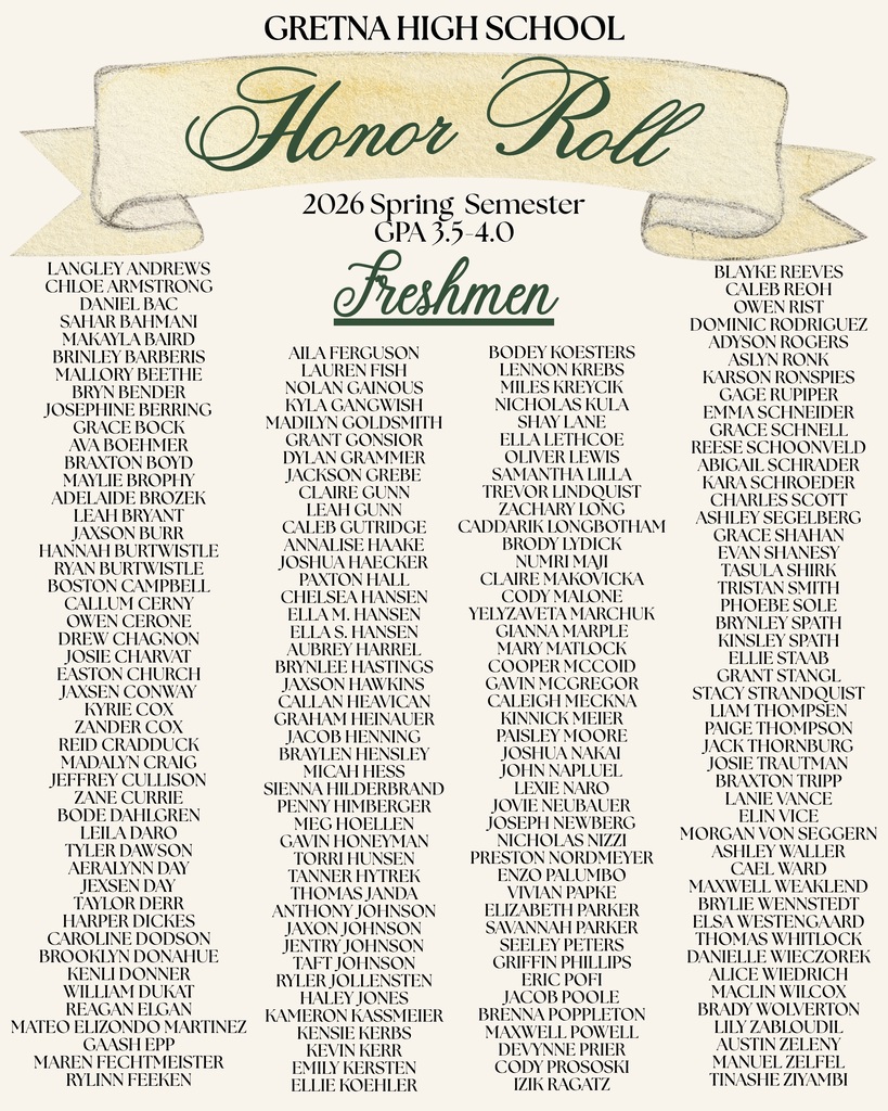 Freshmen honor roll
