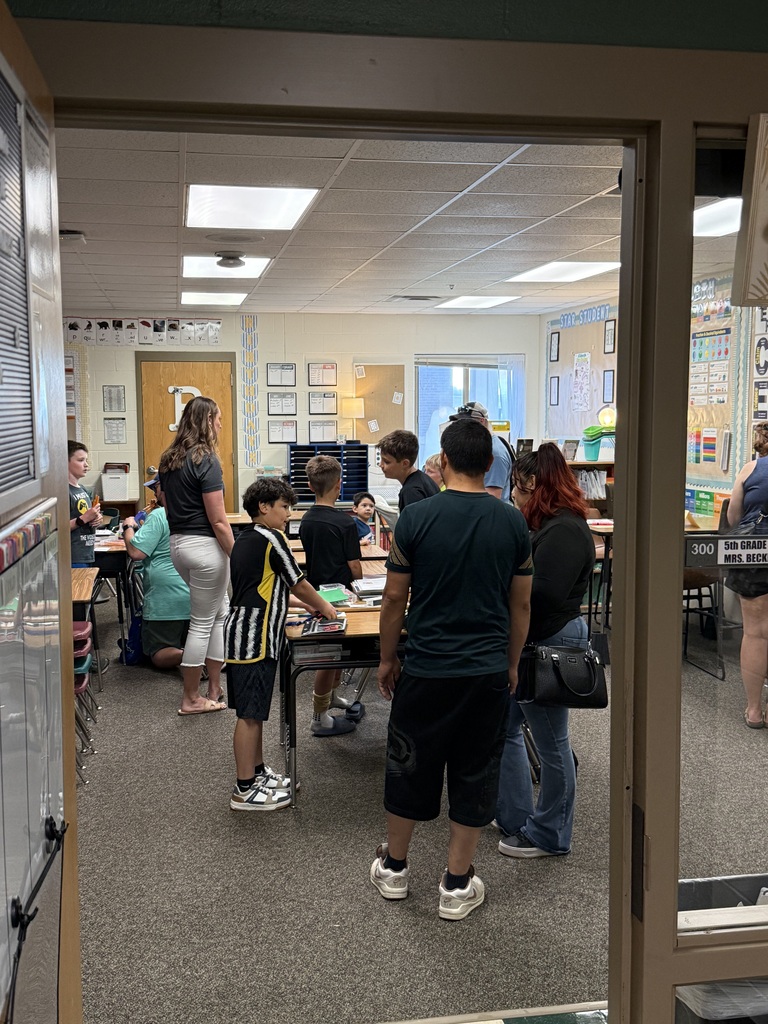 5th grade parents welcomed by Mrs. Beckler in her classroom.