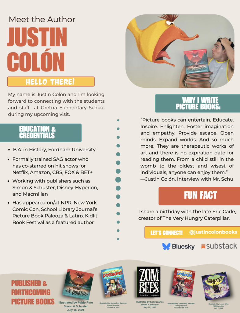Author Justin Colon details