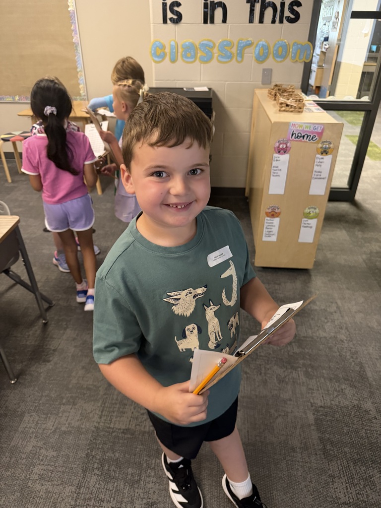 student with a clipboard