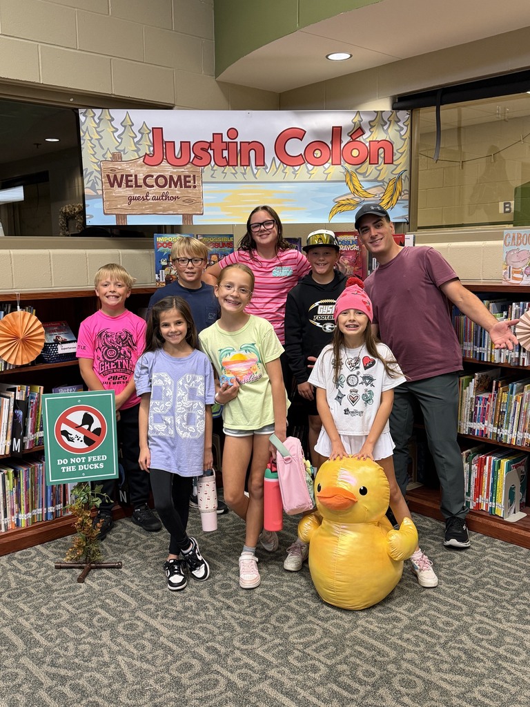 4th and 5th graders with Justin Colón