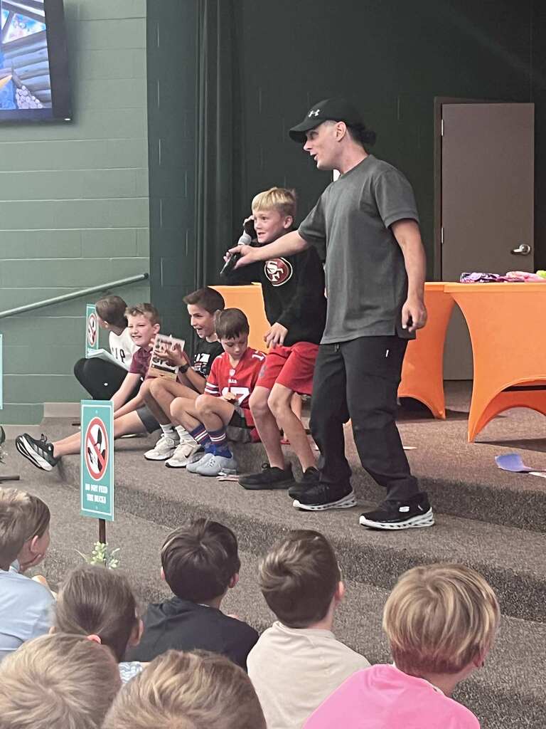 Author visits students
