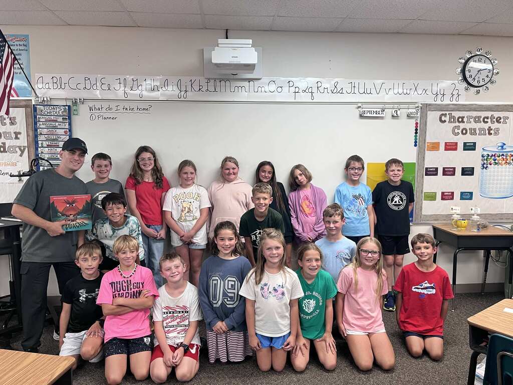 Author visits students