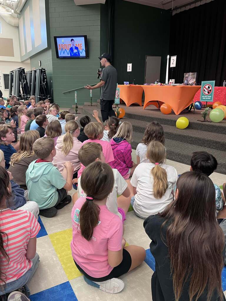 Author visits students