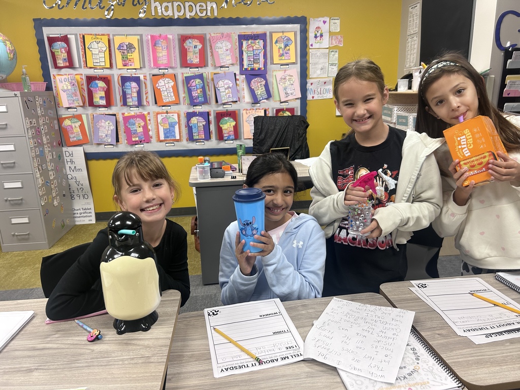 students drinking out of random items for anything but a water bottle day