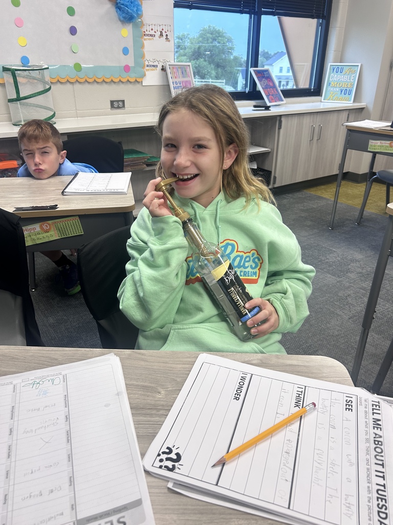 students drinking out of a syrup bottle for anything but a water bottle day