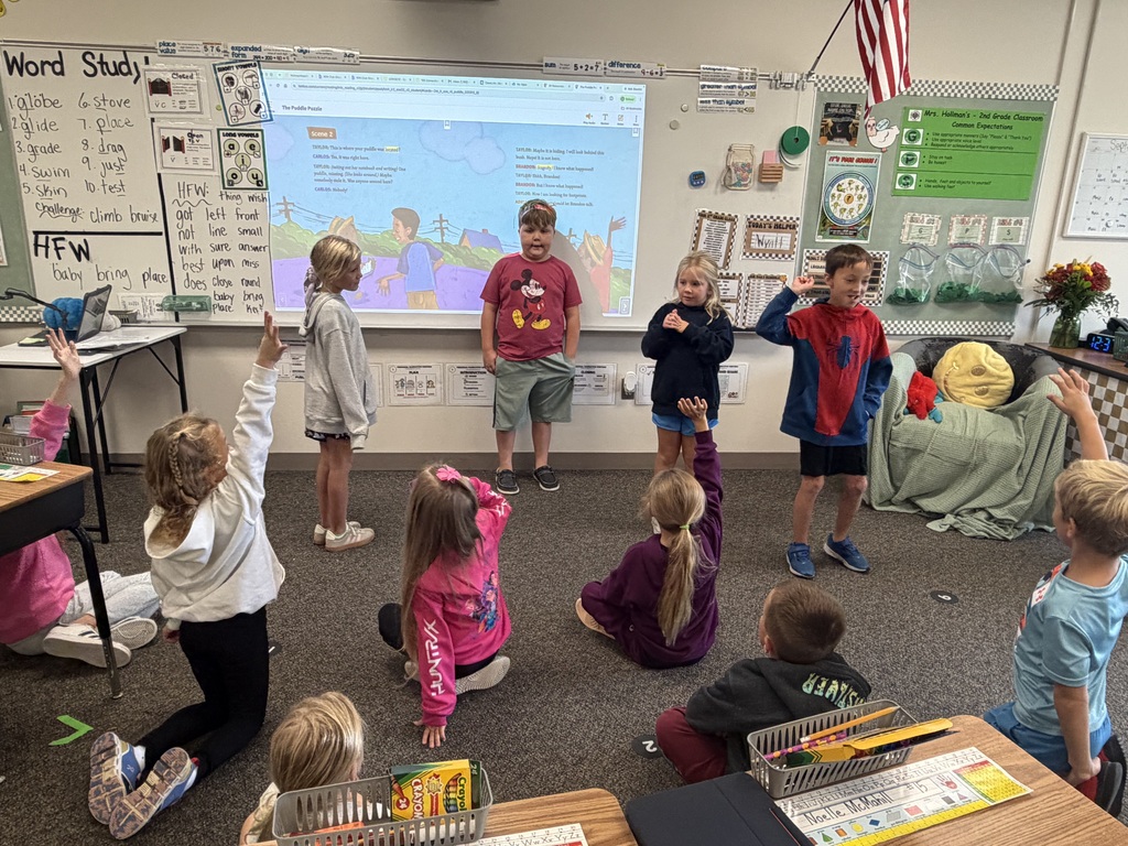 Hard at work playing their parts!