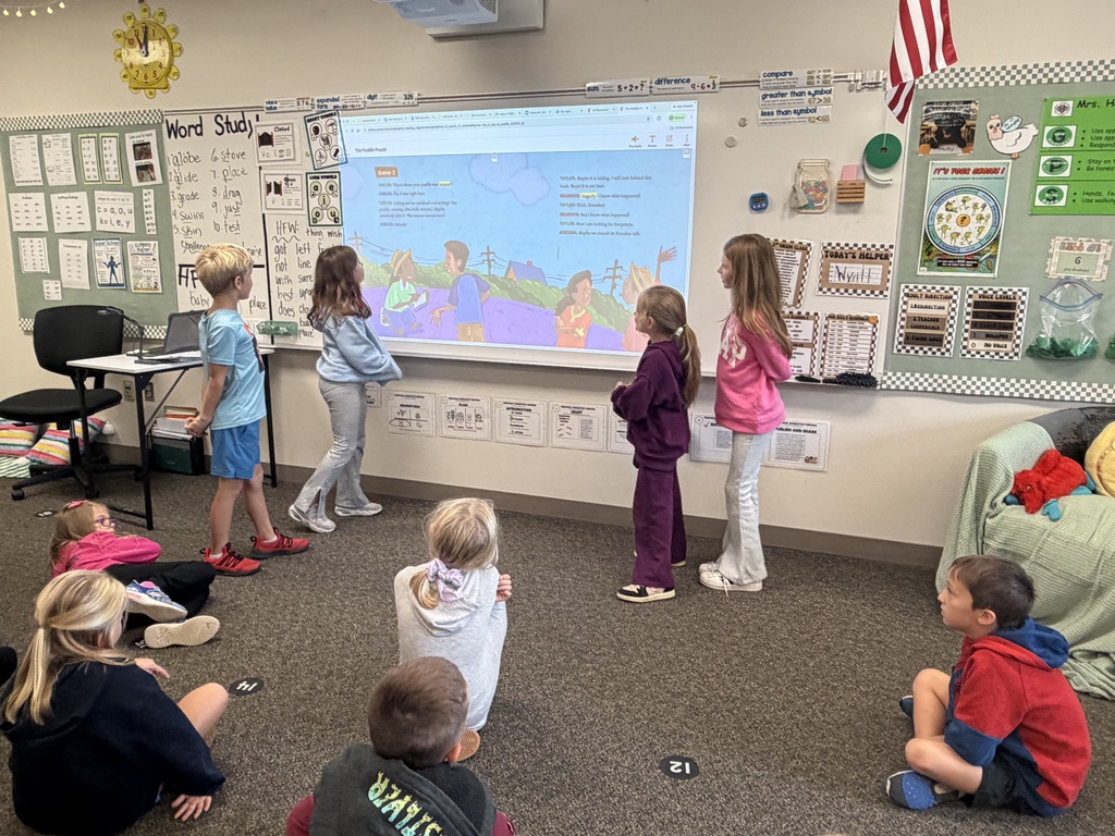 Hard at work playing their parts!
