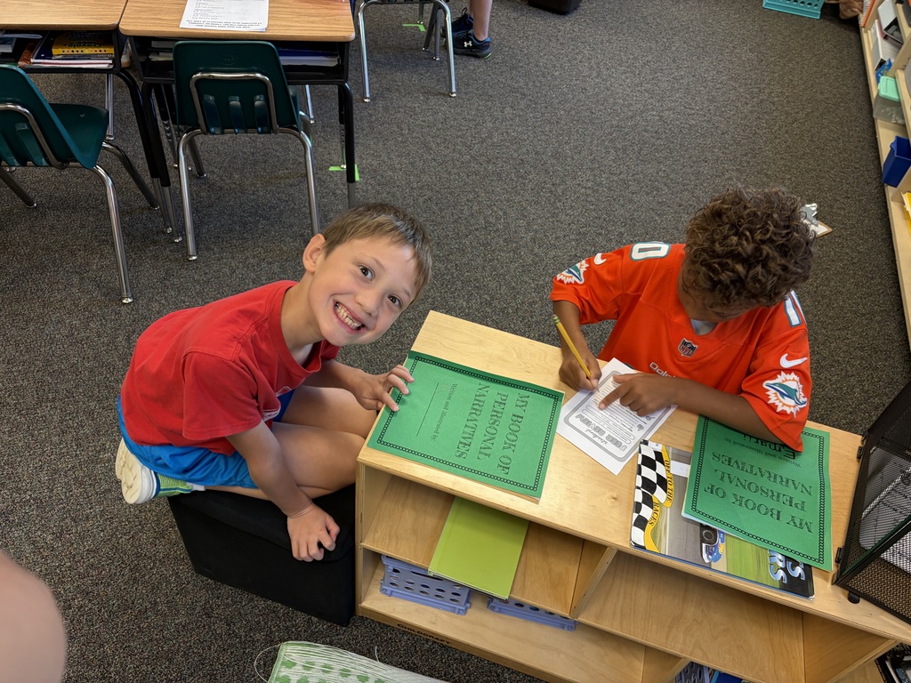 Perfecting those personal narratives in Mrs. Hollman's class.