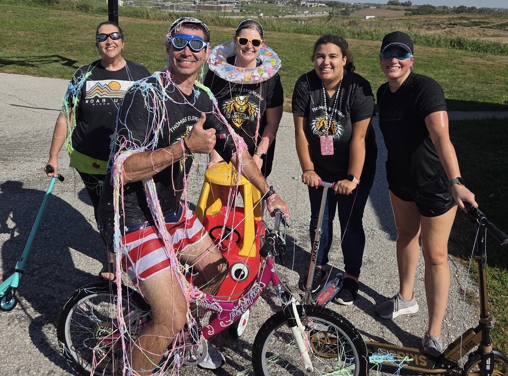 Thomas staff following the PTO carwash!  