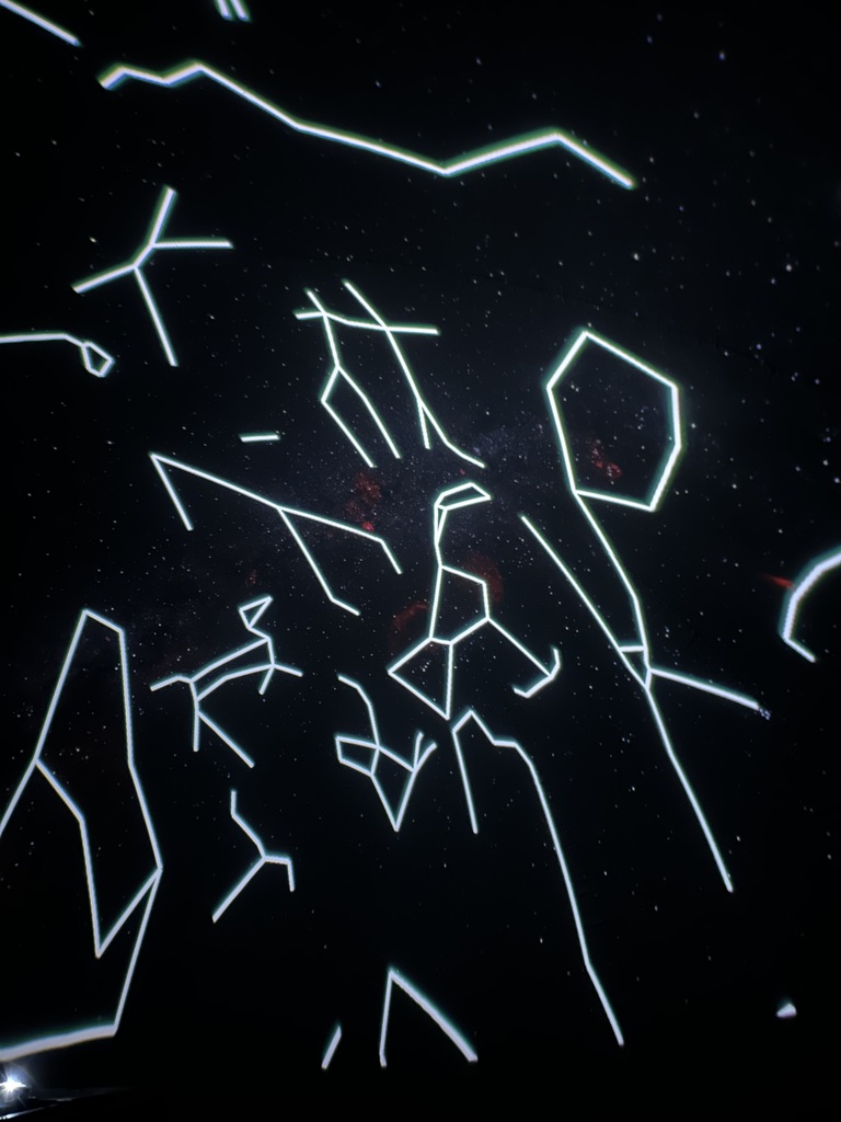 Photo of planetarium constallations