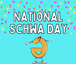 National Schwa Day with an upside down E