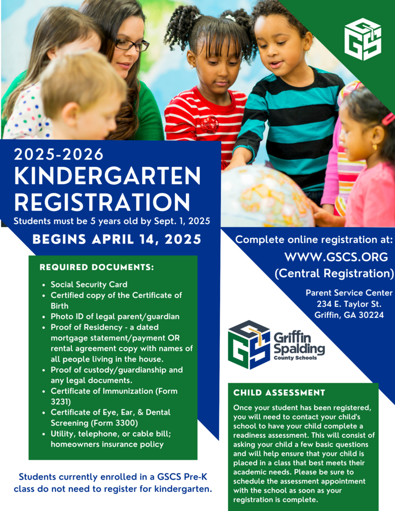 kindergarten registration information