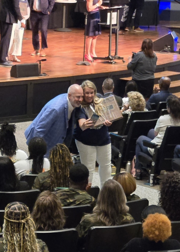 TOTY and Principal taking a selfie