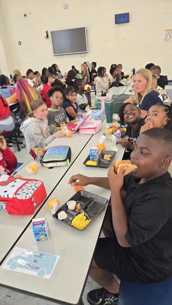 cafeteria table of children
