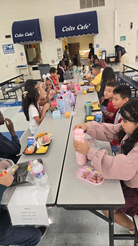 cafeteria table of children