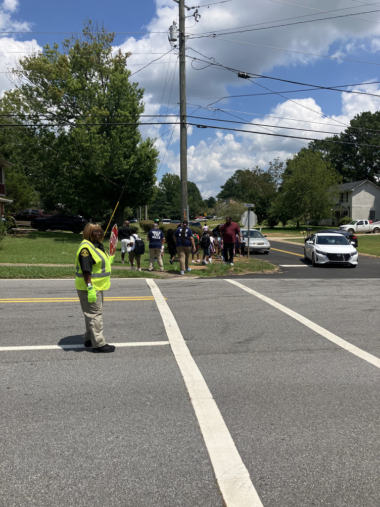 crossing guard at intersection