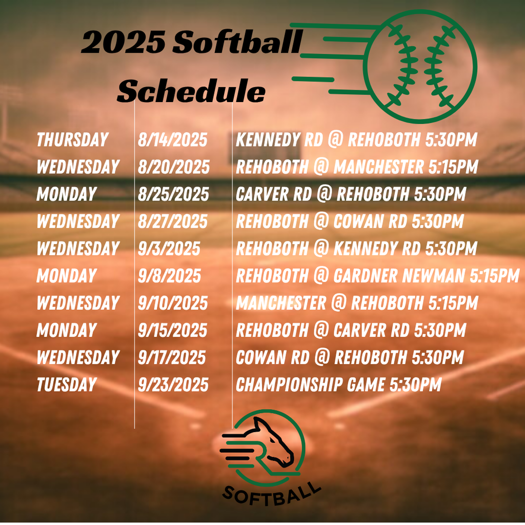 softball schedule
