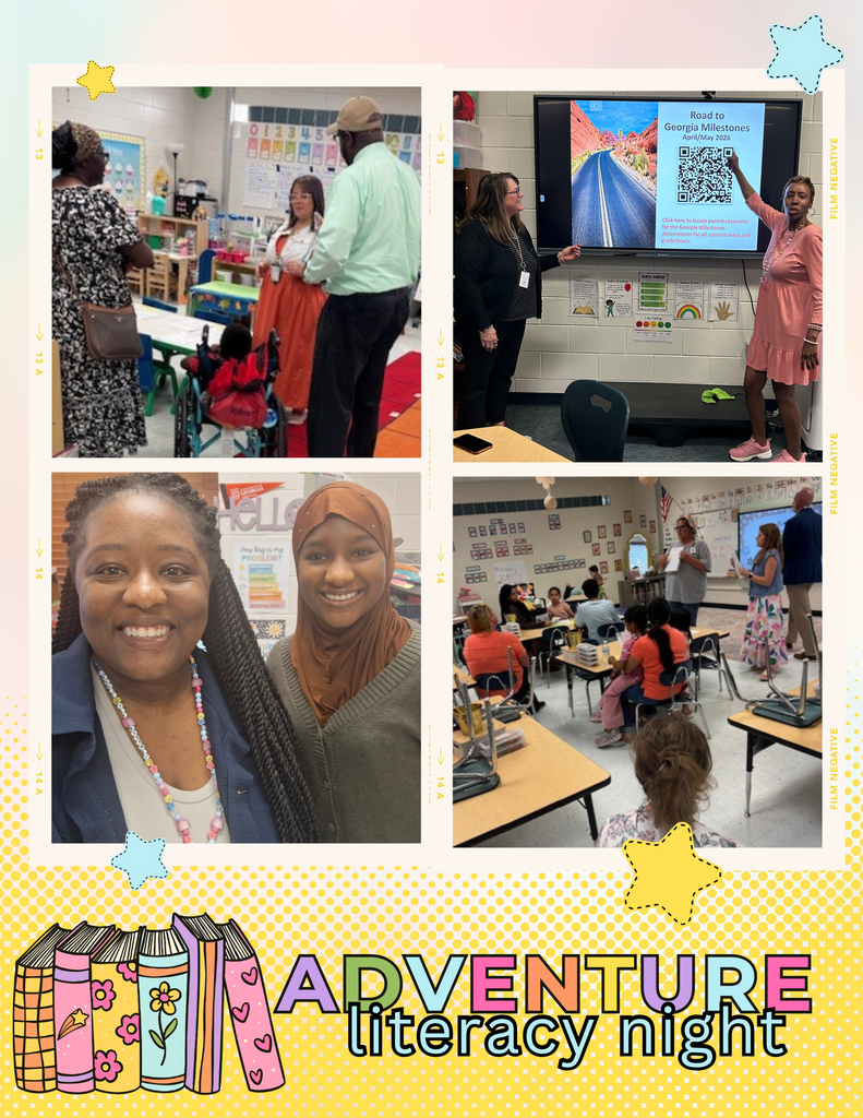 collage of pics for Adventure Literacy Night