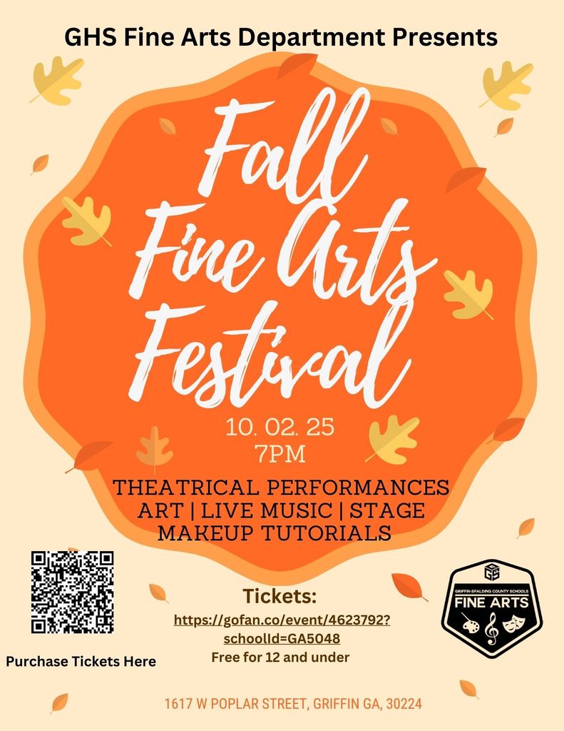 Flyer announcing Fine Arts Festival
