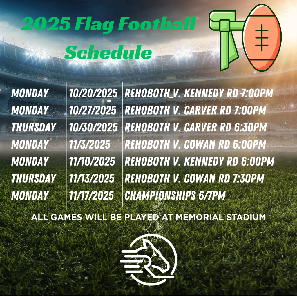 flag football schedule