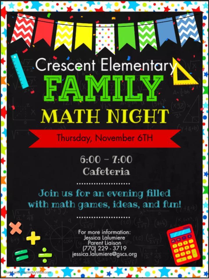 Math Night Flyer 