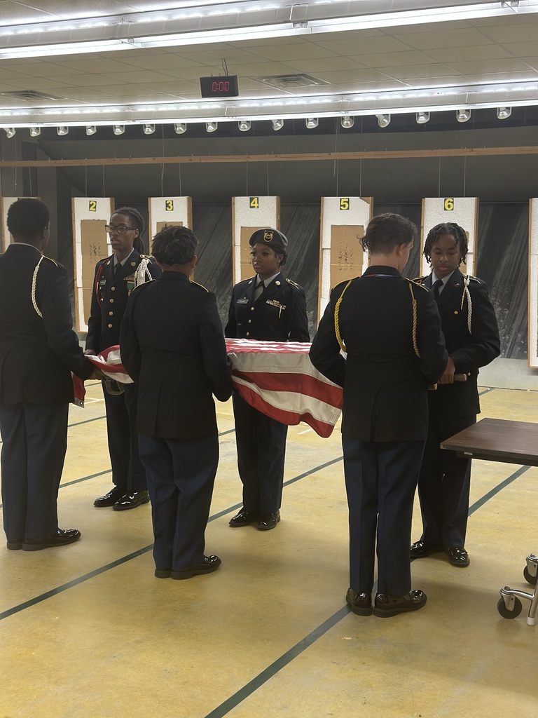 JROTC Cadets fold the American Flag