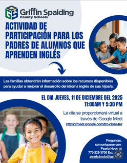 Flyer with same info as post in Spanish