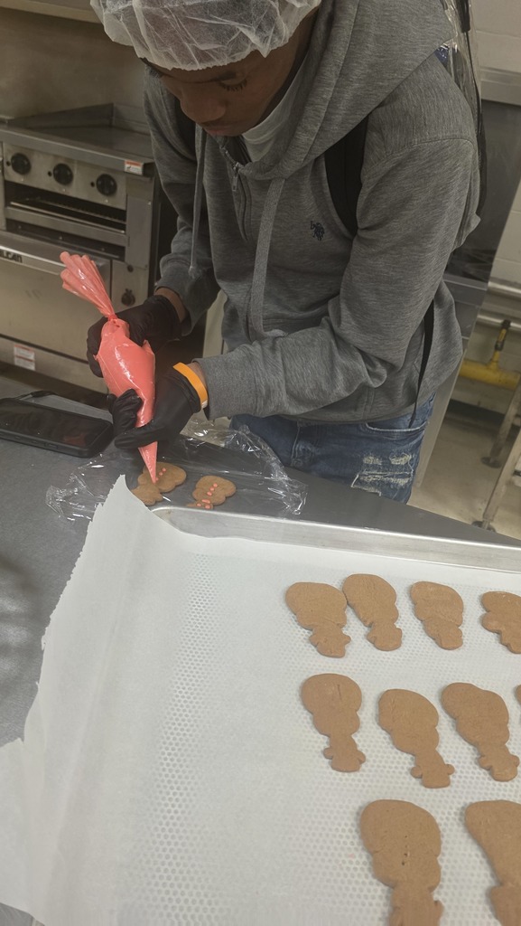 Culinary Arts is cooking gingerbread cookies