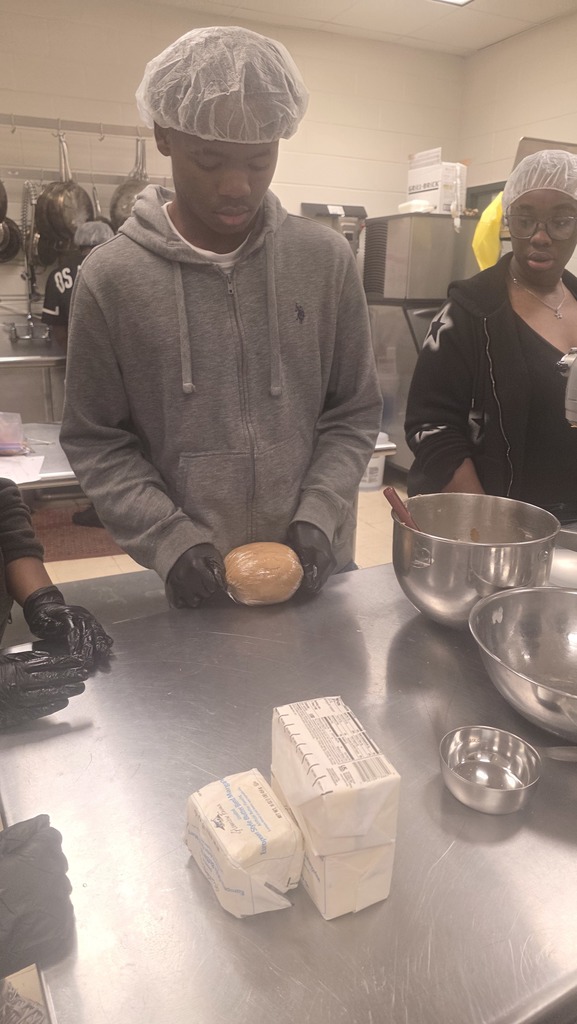 Culinary Arts is cooking gingerbread cookies