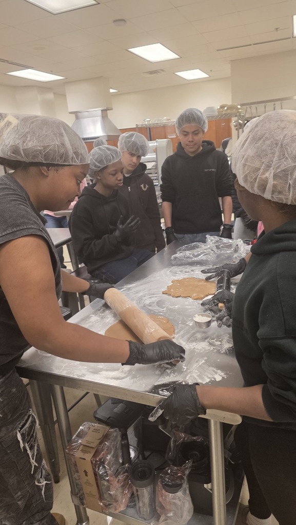 Culinary Arts is cooking gingerbread cookies