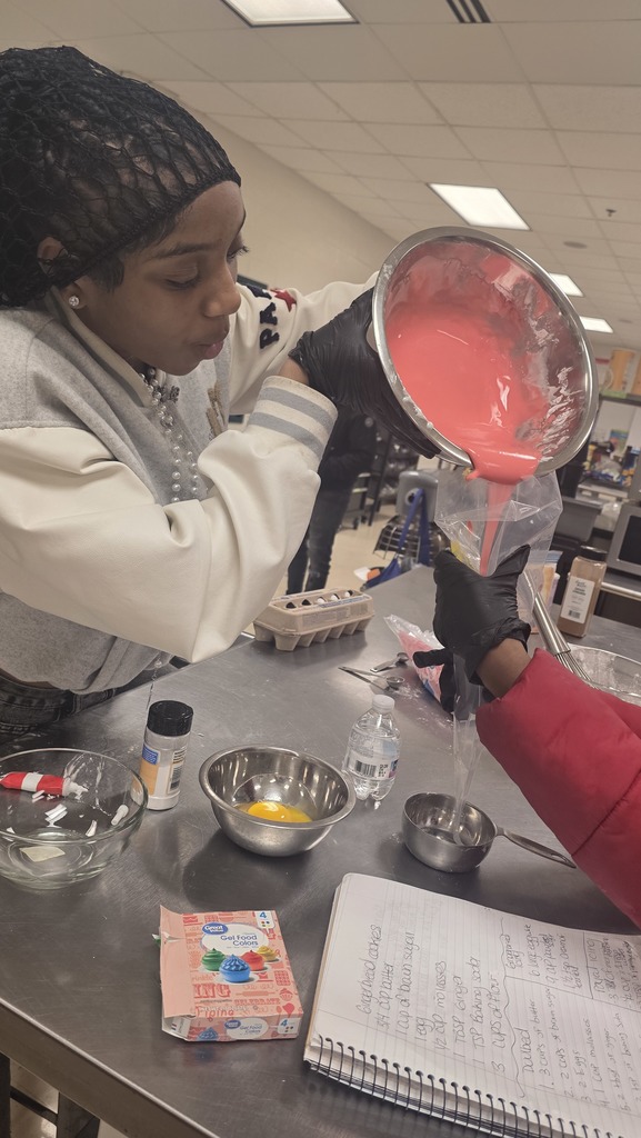 Culinary Arts is cooking gingerbread cookies