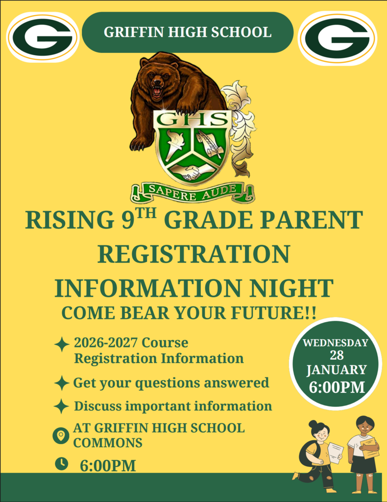 Rising 9th grader parent night flyer. Information same as in main post.