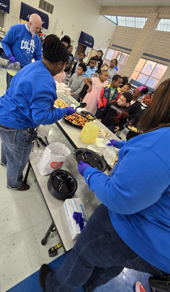 food being served by man and women