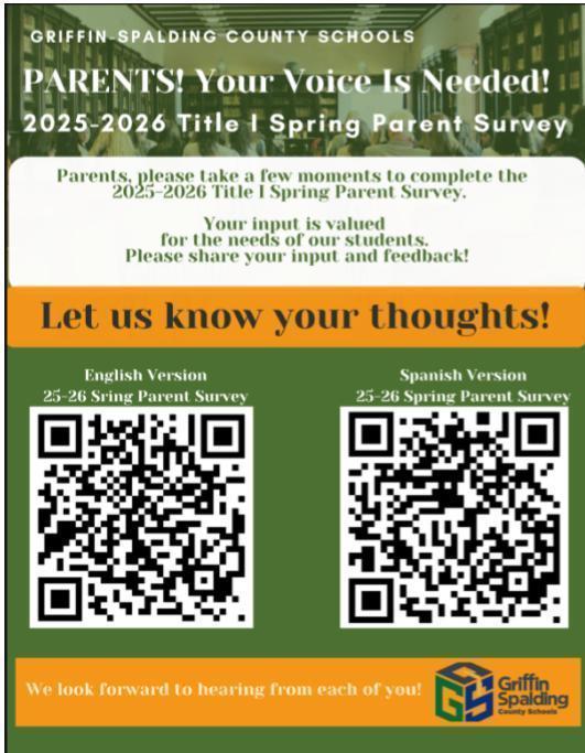 Spring Title I Parent Survey (1)