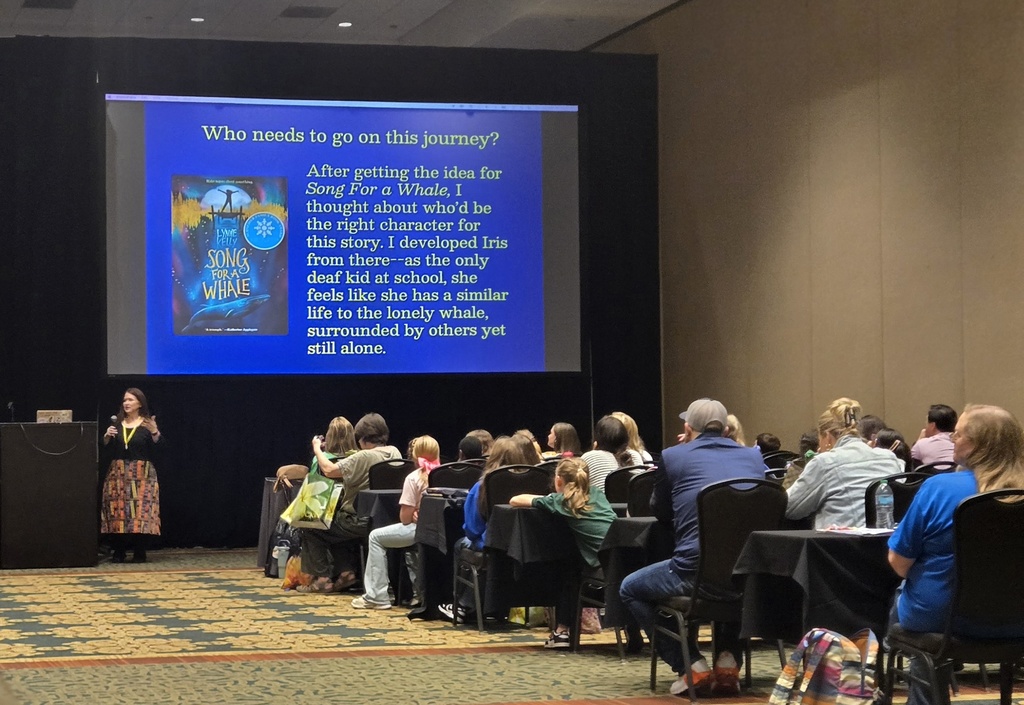 Author Lynne Kelly leading session on writing characters