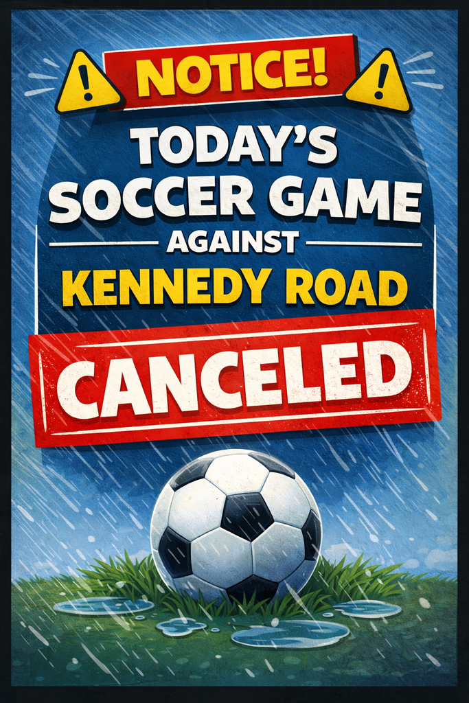 soccer game canceled